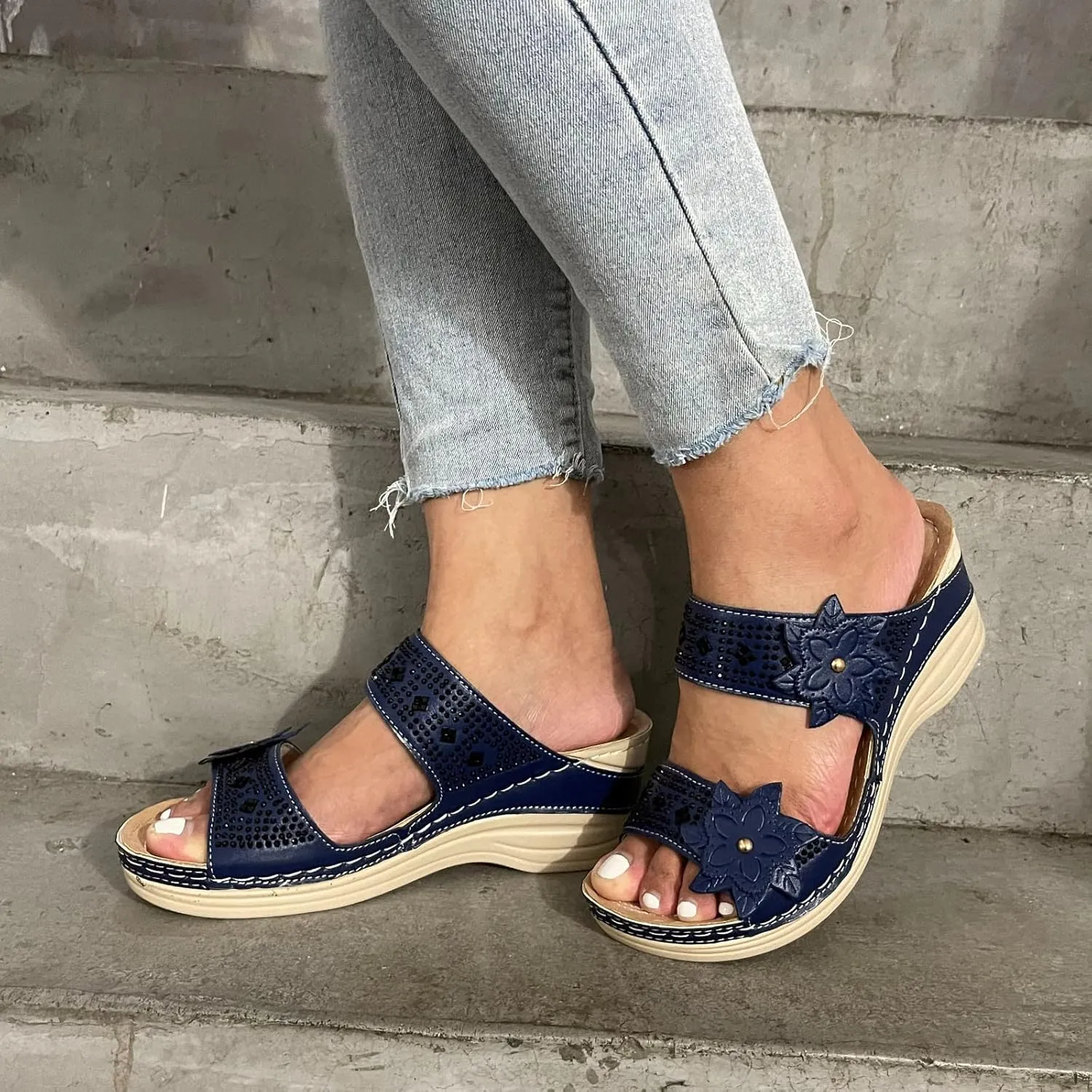 Arch Support Slippers Women Plantar Fasciitis Black Orthopedic Dress Shoes Women Sandals for Women Dressy Wedding Black Sandals Women Comfortable Womens Orthopedic Sandals 9 Wide Fit Sandals