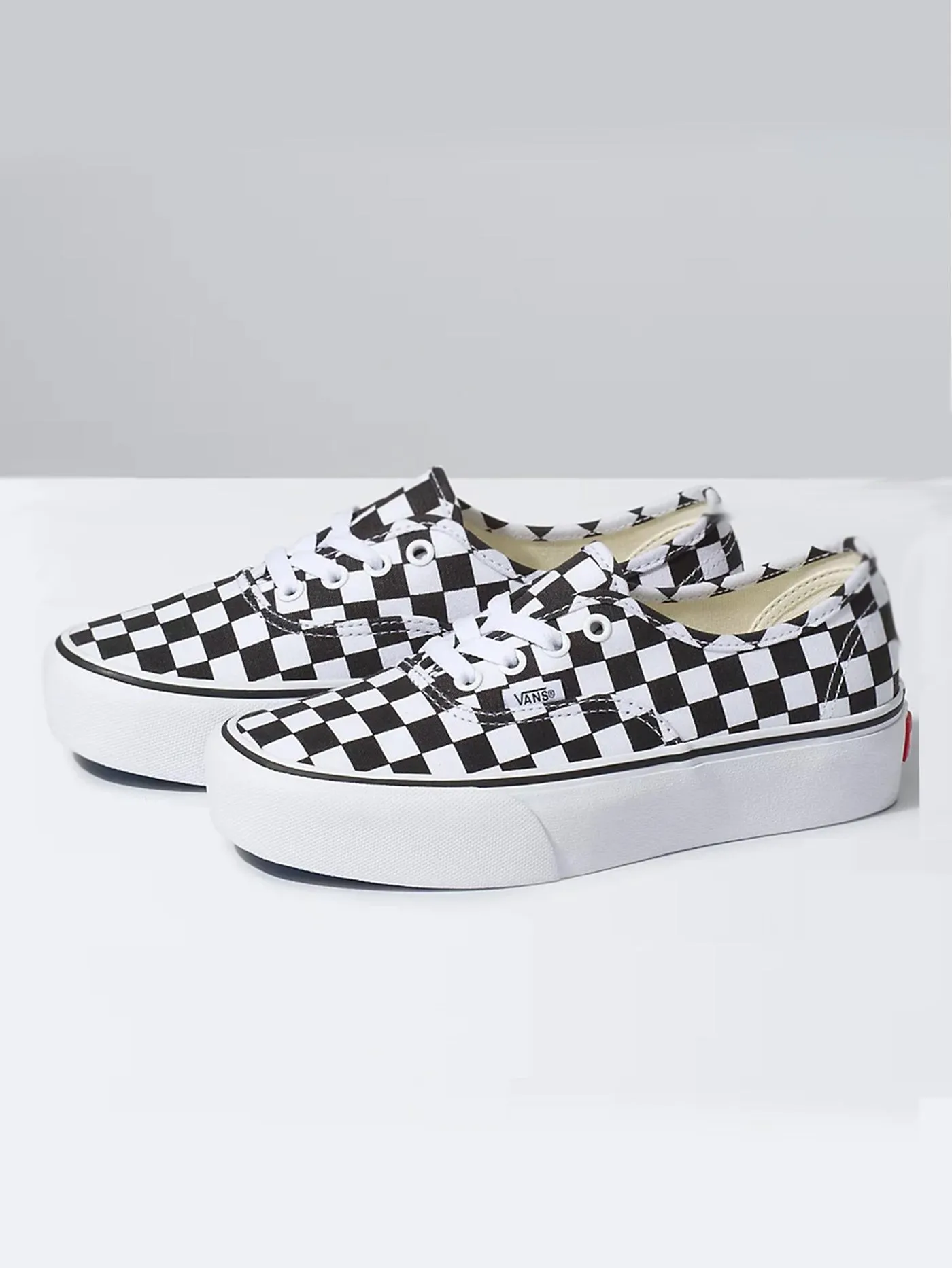Authentic Platform 2.0 Check/True White Shoes