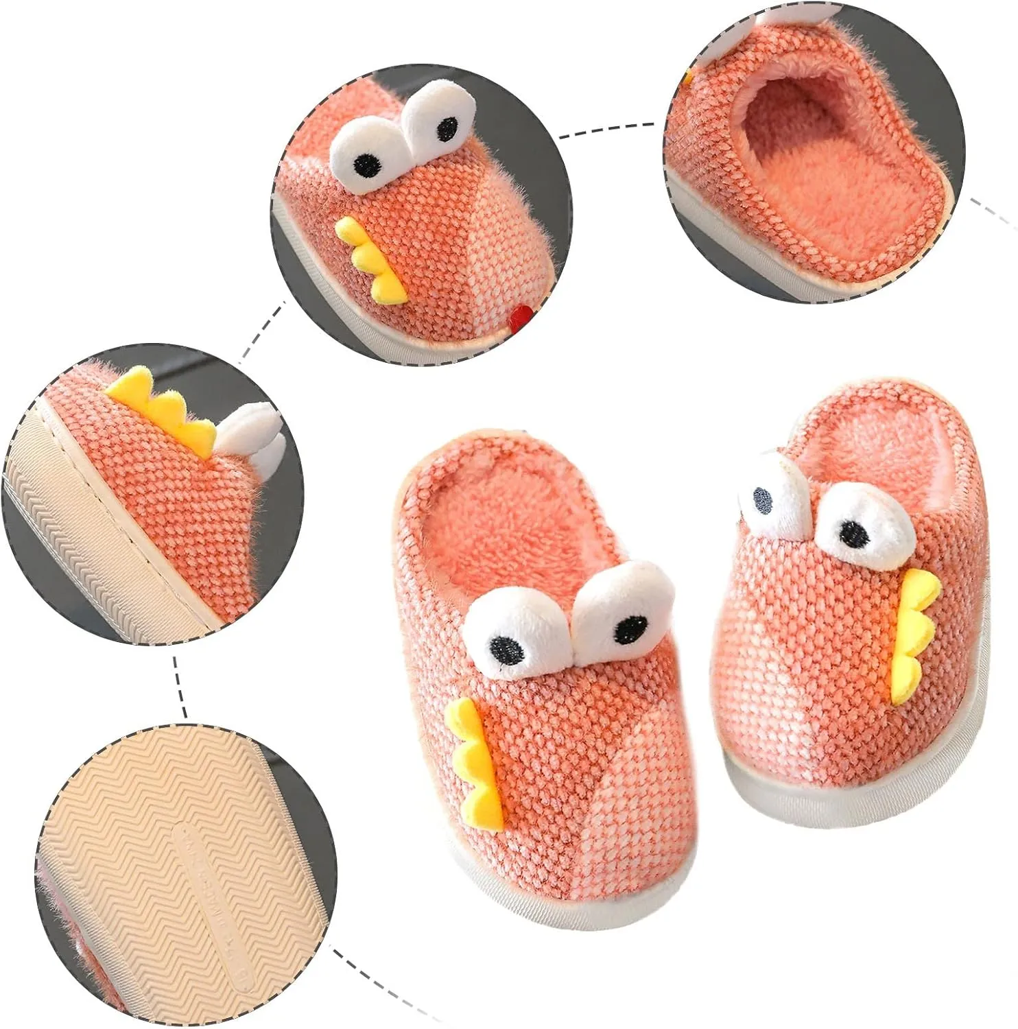 Baby House Slippers Kids Dinosaur Slippers For Girls Boys Slippers Comfy House Clear Slippers for Girls