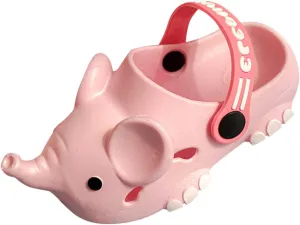 Baby House Slippers Toddler Elephant Non-Slip Girls Cartoon Kids Boys Shoes Animal Girls Dress Sandals Size 11