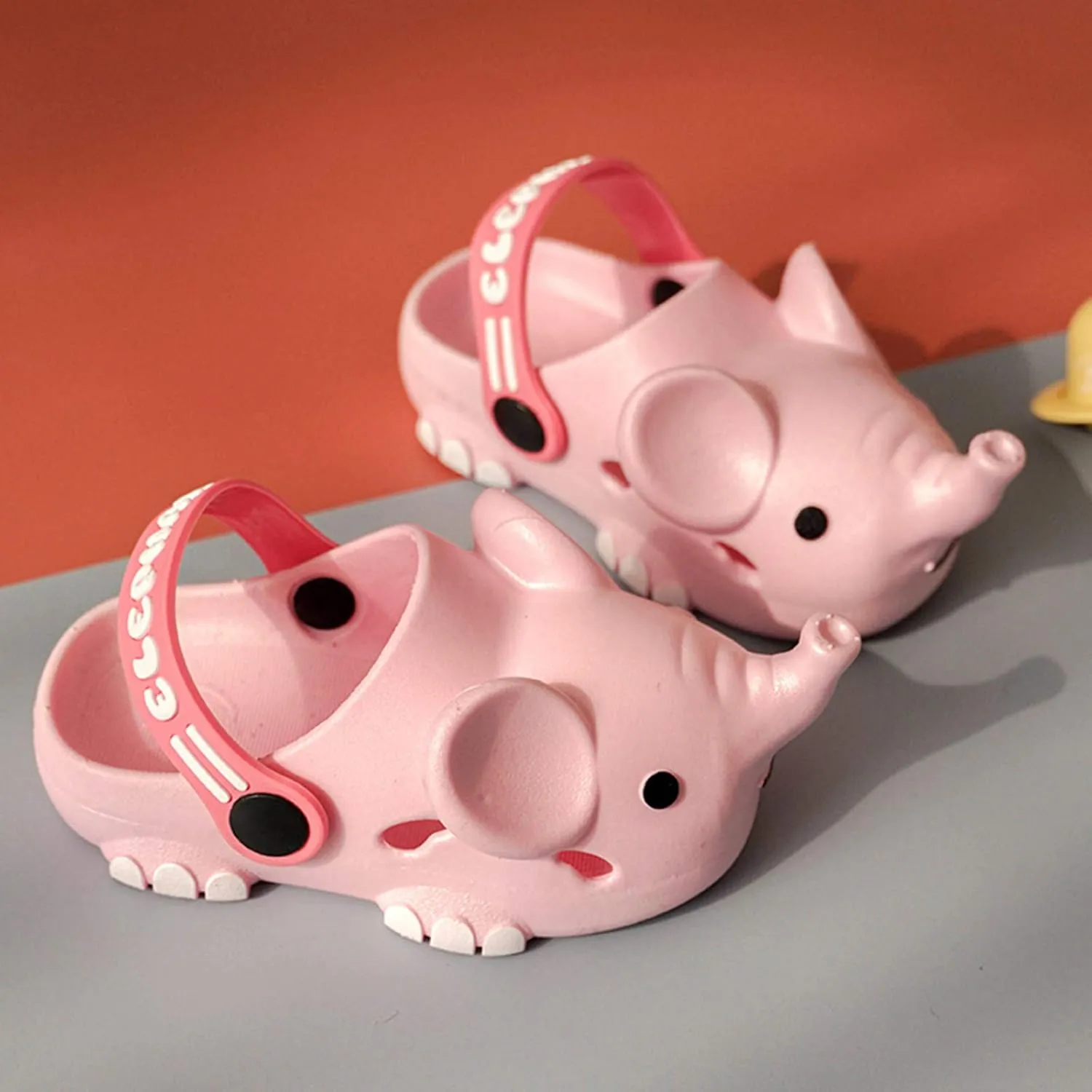 Baby House Slippers Toddler Elephant Non-Slip Girls Cartoon Kids Boys Shoes Animal Girls Dress Sandals Size 11