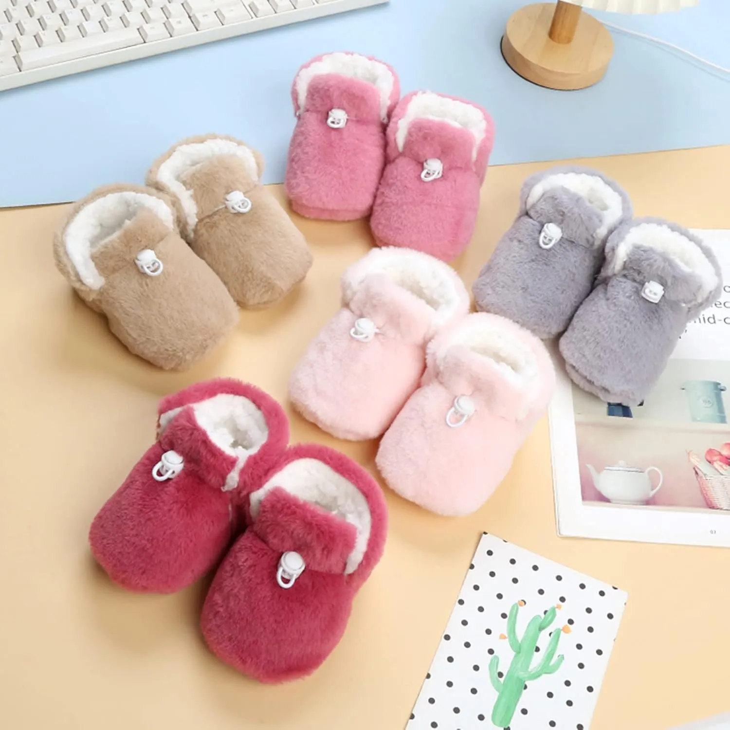 Baby Shoes Toddler Boots Soft Bottom Toddler Shoes Plus Velvet Thick Non Slip Large Cotton Infant Girl Shoes