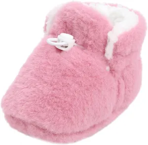 Baby Shoes Toddler Boots Soft Bottom Toddler Shoes Plus Velvet Thick Non Slip Large Cotton Infant Girl Shoes