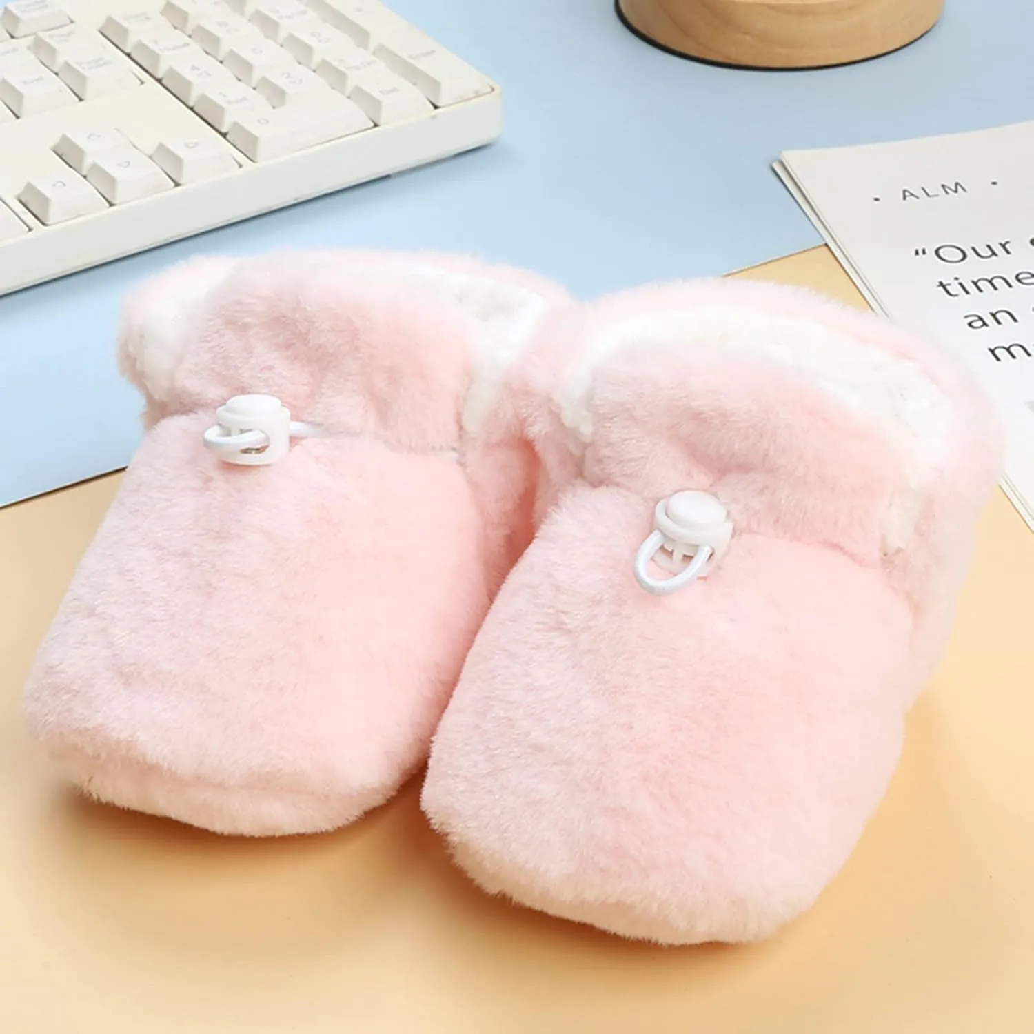 Baby Shoes Toddler Boots Soft Bottom Toddler Shoes Plus Velvet Thick Non Slip Large Cotton Infant Girl Shoes