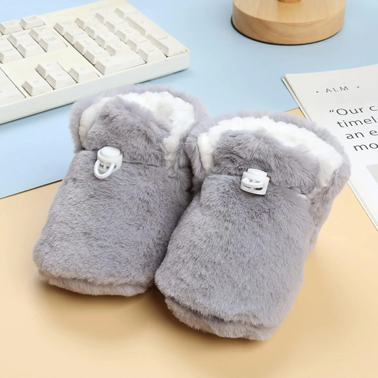 Baby Shoes Toddler Boots Soft Bottom Toddler Shoes Plus Velvet Thick Non Slip Large Cotton Infant Girl Shoes