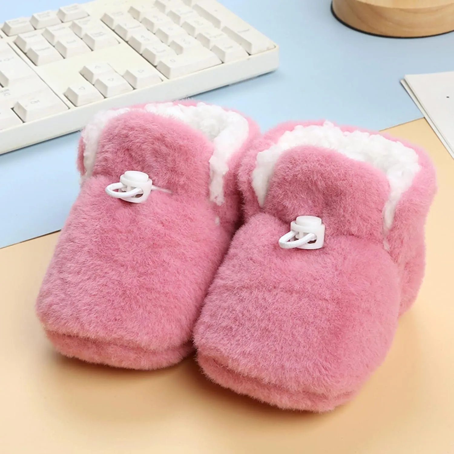 Baby Shoes Toddler Boots Soft Bottom Toddler Shoes Plus Velvet Thick Non Slip Large Cotton Infant Girl Shoes