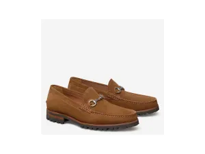 Baldwin Lug Bit In Snuff Cognac Brown English Suede
