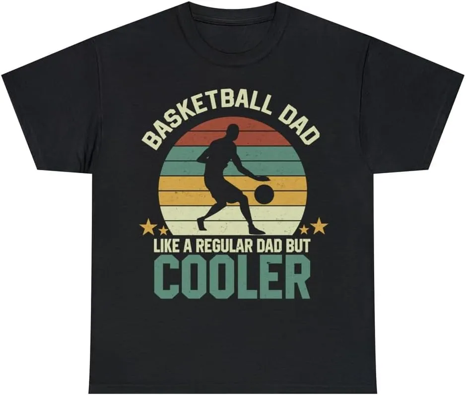 Basketball Dad Tshirt Father's Day Basketballer Gift Basketball Player Shirt Black