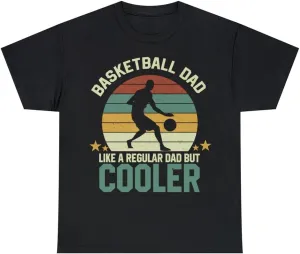 Basketball Dad Tshirt Father's Day Basketballer Gift Basketball Player Shirt Black