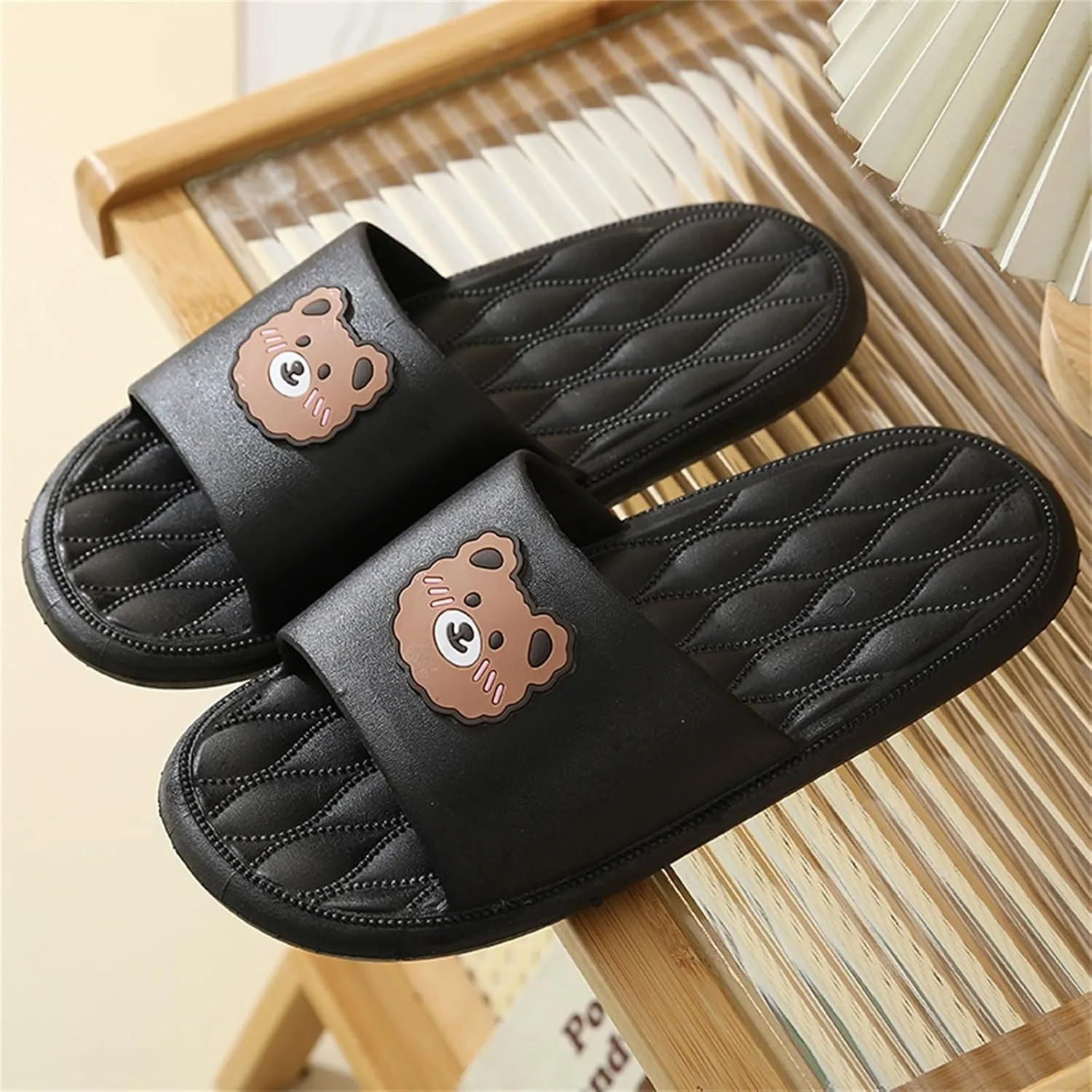 Bath Slippers Women's Slippers with Arch Support Ultra Comfort Non-Slip Shower Sandals Indoor and Outdoor