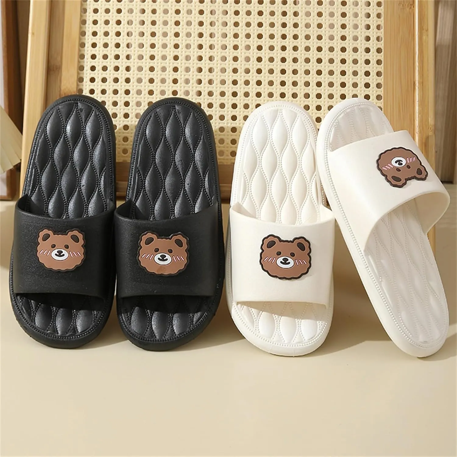 Bath Slippers Women's Slippers with Arch Support Ultra Comfort Non-Slip Shower Sandals Indoor and Outdoor
