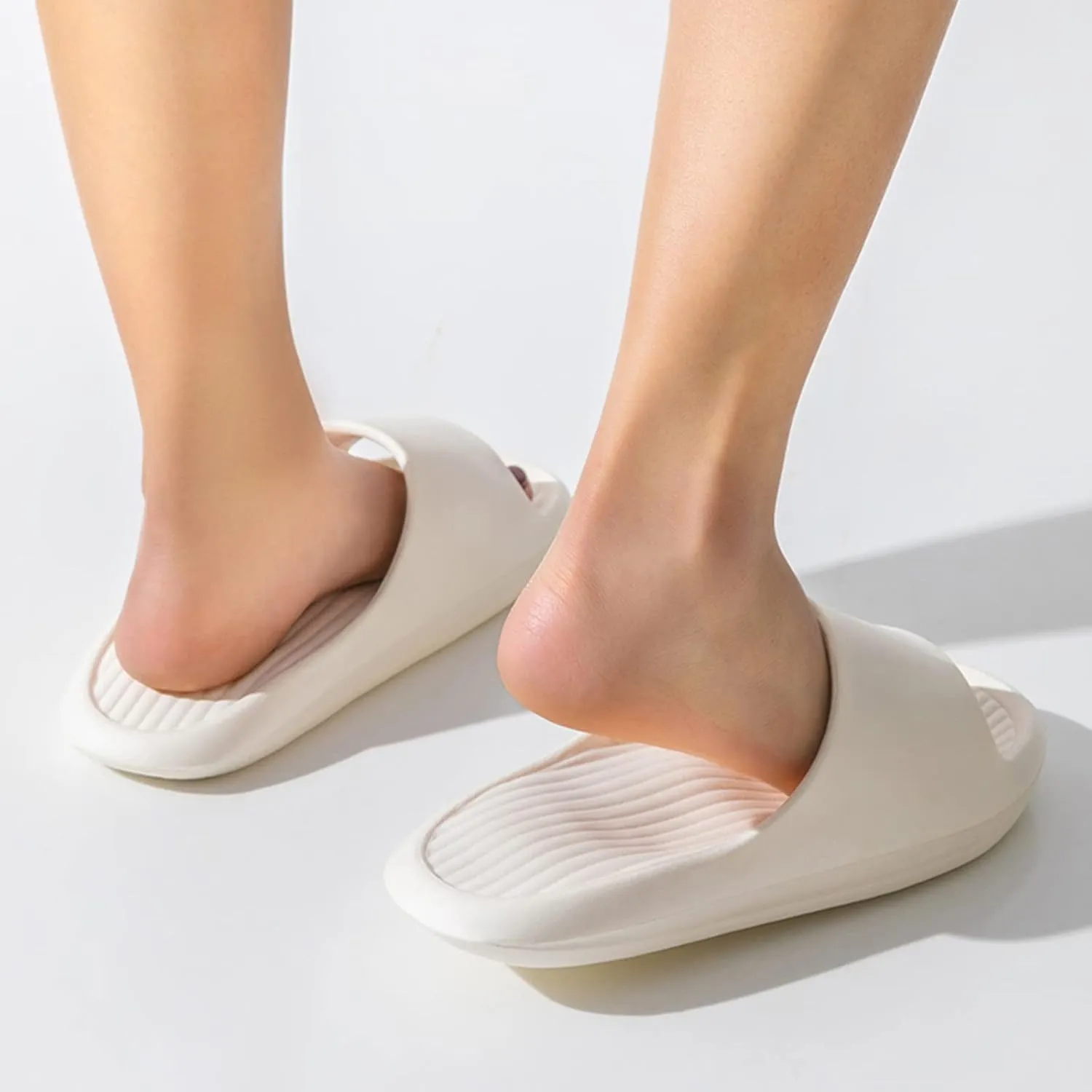 Bathroom Slippers Men Shower Shoes Women Cloud Slippers for Men Slides for Women Living Room Ultra Comfort Non Slip