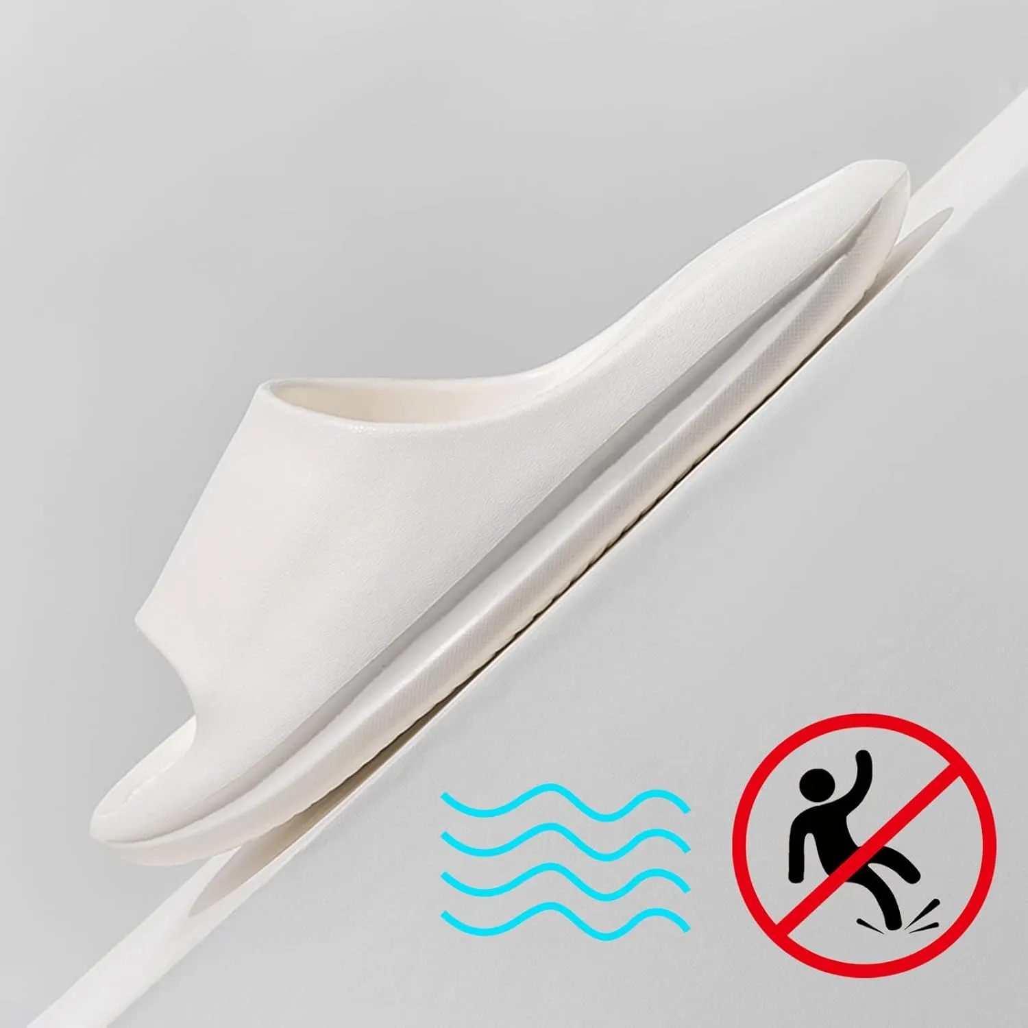 Bathroom Slippers Men Shower Shoes Women Cloud Slippers for Men Slides for Women Living Room Ultra Comfort Non Slip