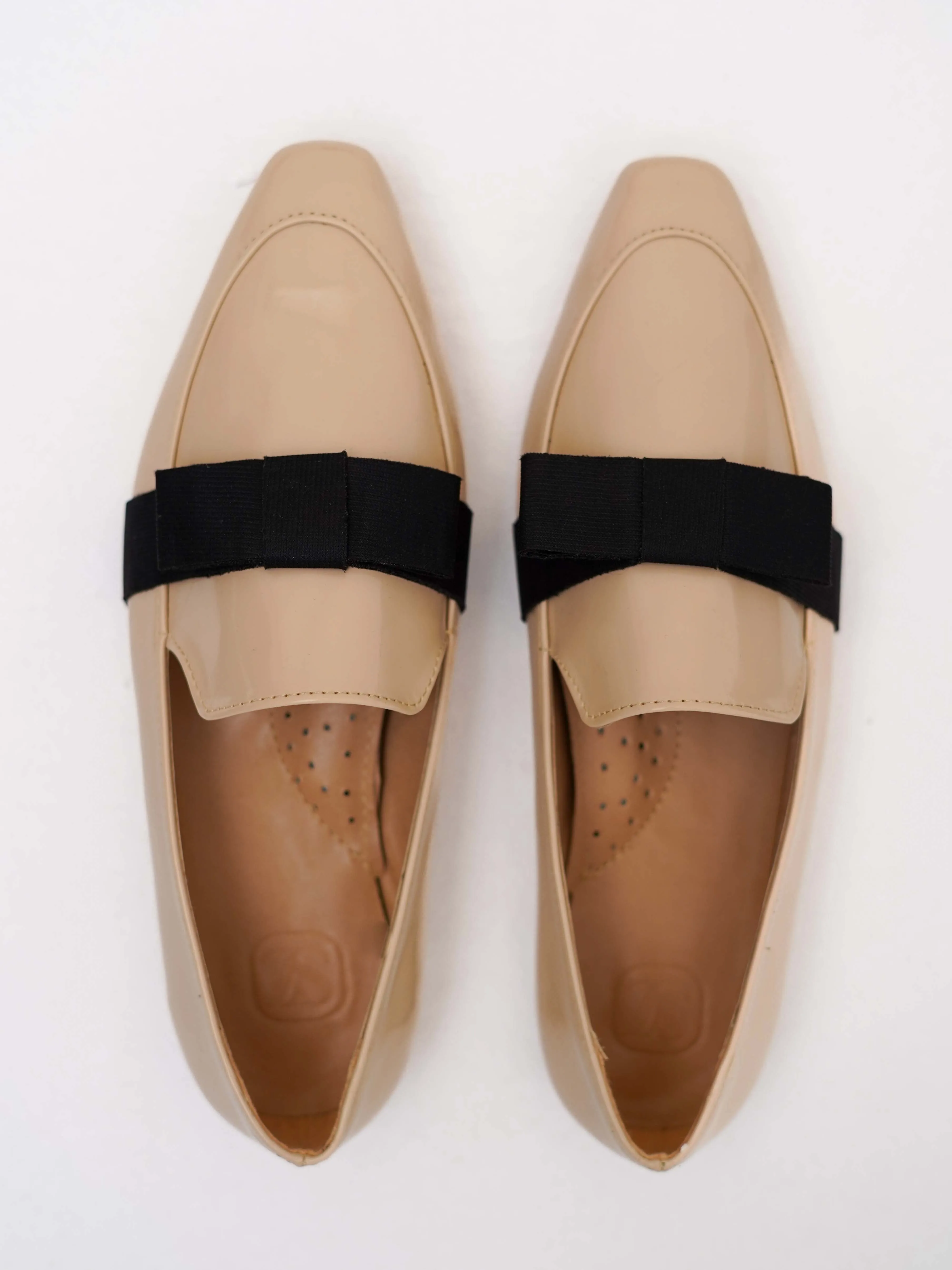 Beige Catherine Flat Loafers