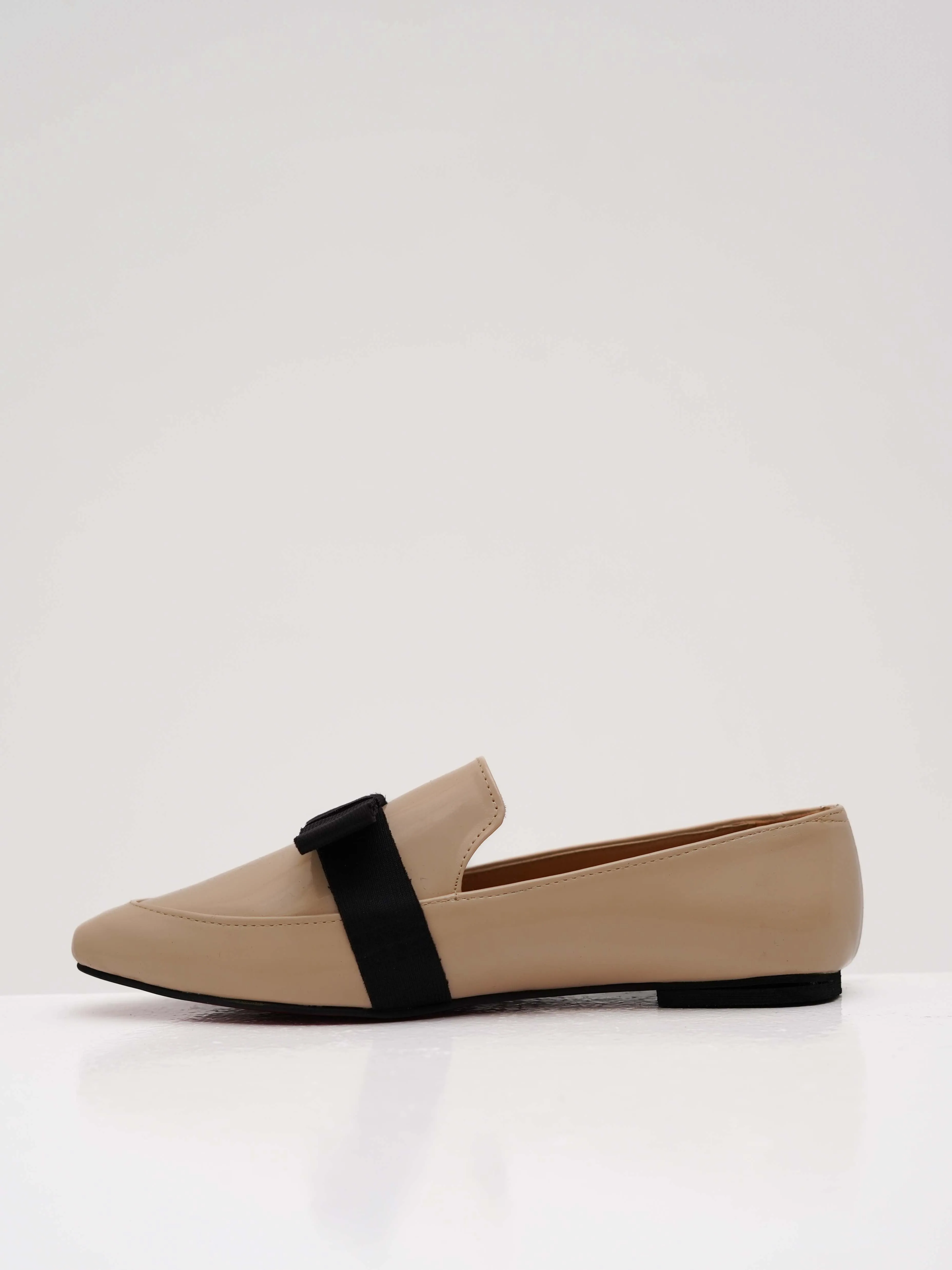 Beige Catherine Flat Loafers