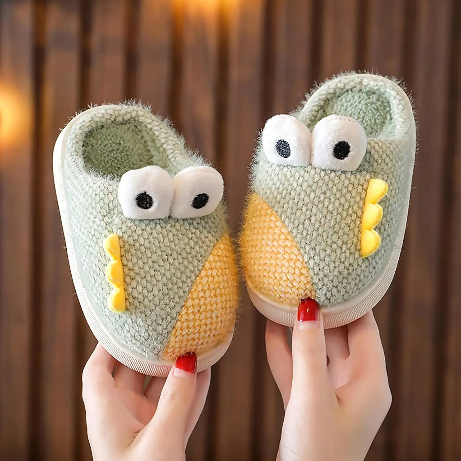 Big Kid Slippers Kids Dinosaur Slippers For Girls Boys Slippers Comfy House Slip on Slippers for Kids Girls