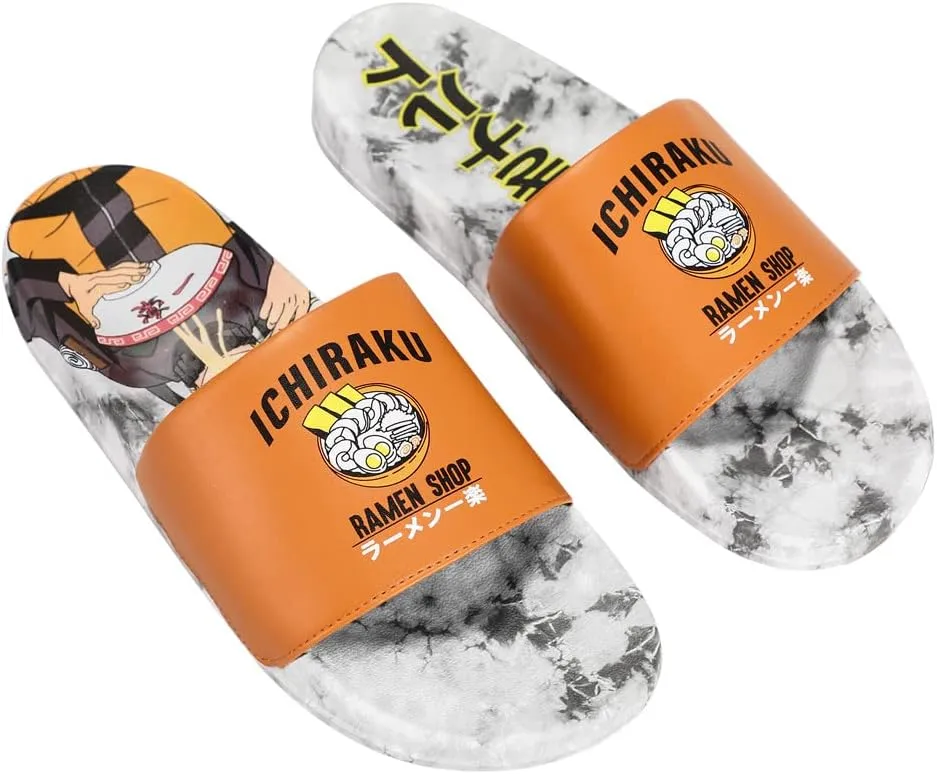 Bioworld Naruto Shippuden Ichiraku Ramen Shop Mens Slides