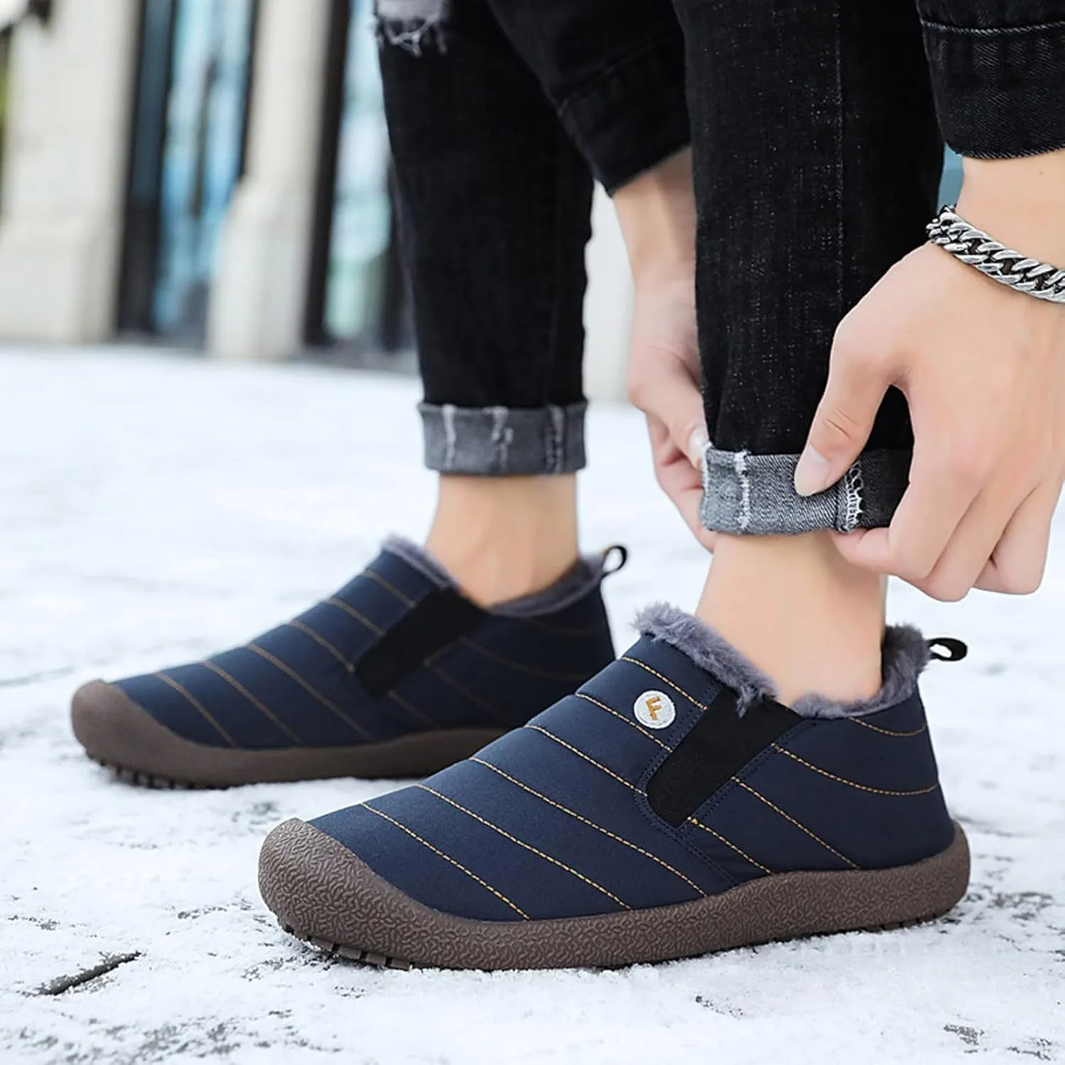 Black Snow Boots for Women Knee High Womens Winter Boots Waterproof Insulated Fuzzy Knee High Winter Boots for Women Ladies Waterproof Winter Boots Waterproof Snow Hiking Shoes Women