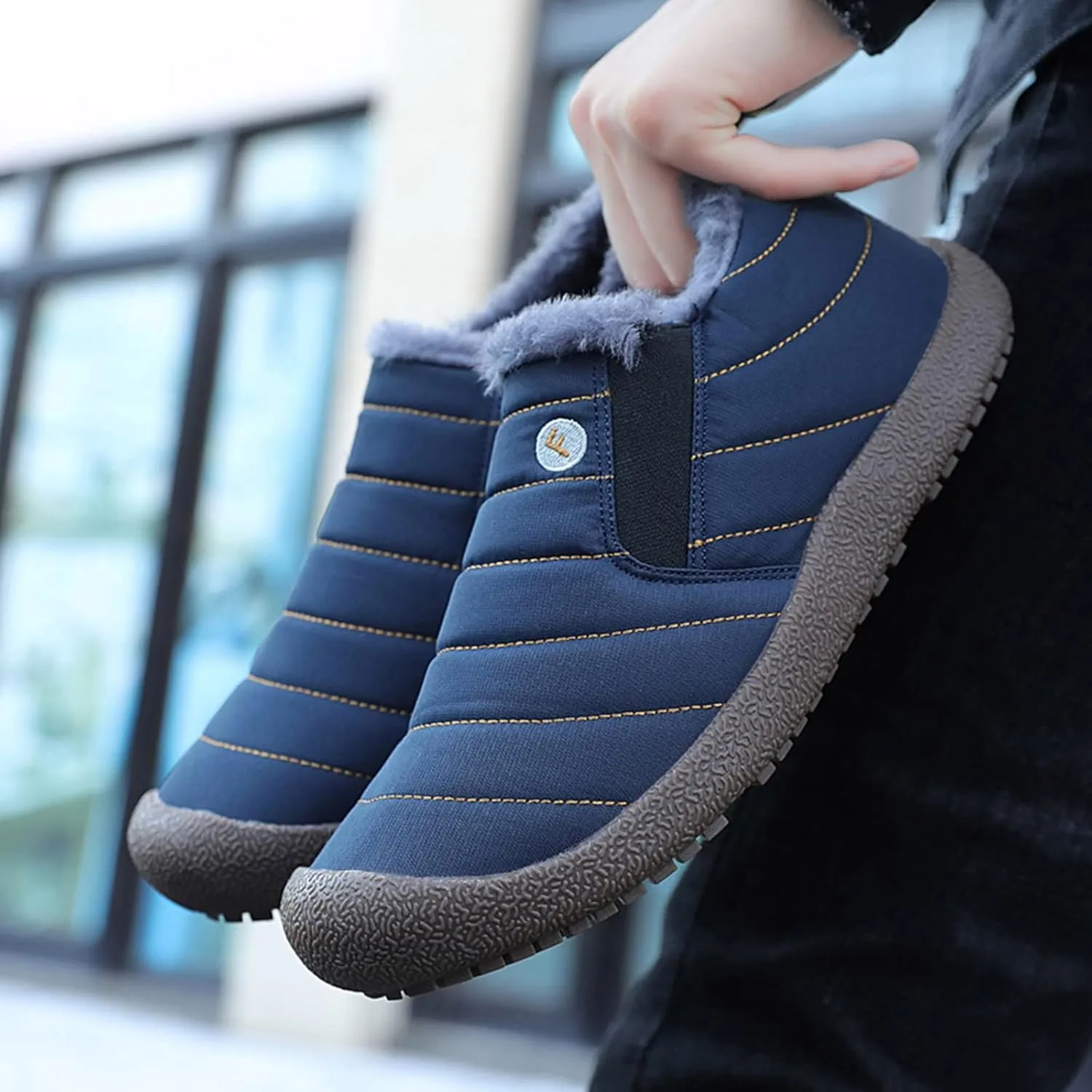 Black Snow Boots for Women Knee High Womens Winter Boots Waterproof Insulated Fuzzy Knee High Winter Boots for Women Ladies Waterproof Winter Boots Waterproof Snow Hiking Shoes Women
