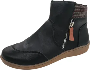 Black Winter Boots for Women Snow Boots for Women Cute Ankle Womens Wide Width Snow Boots Tall Women Waterproof Boots Winter Botas De Invierno Para Mujer Con Tacones