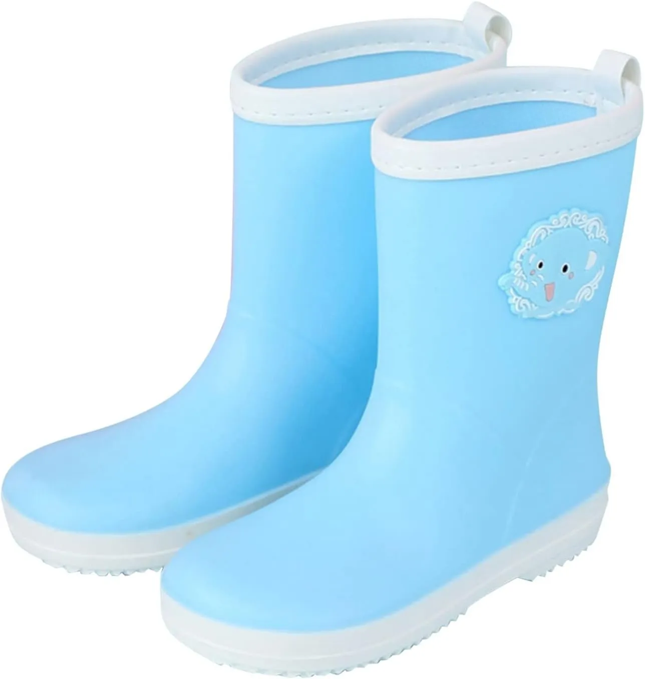 Blue Elephant Cartoon Character Rain Shoes Children's Rain Shoes Boys And Girls Water Shoes Baby Rain Boots 6 Months Old
