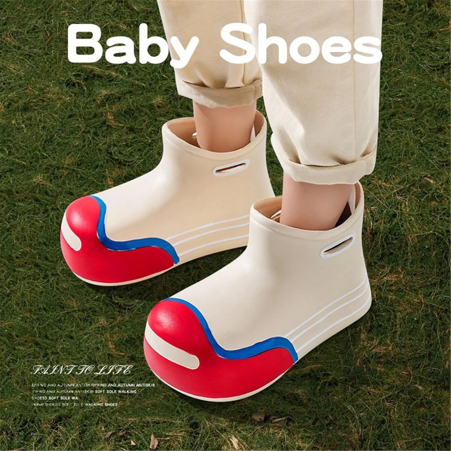 Boys Girls Soft Cute Rain Boots Big Kids Children Rain Boots Portable Comfortable Anti Slip Rainy Girls Leather Shoes