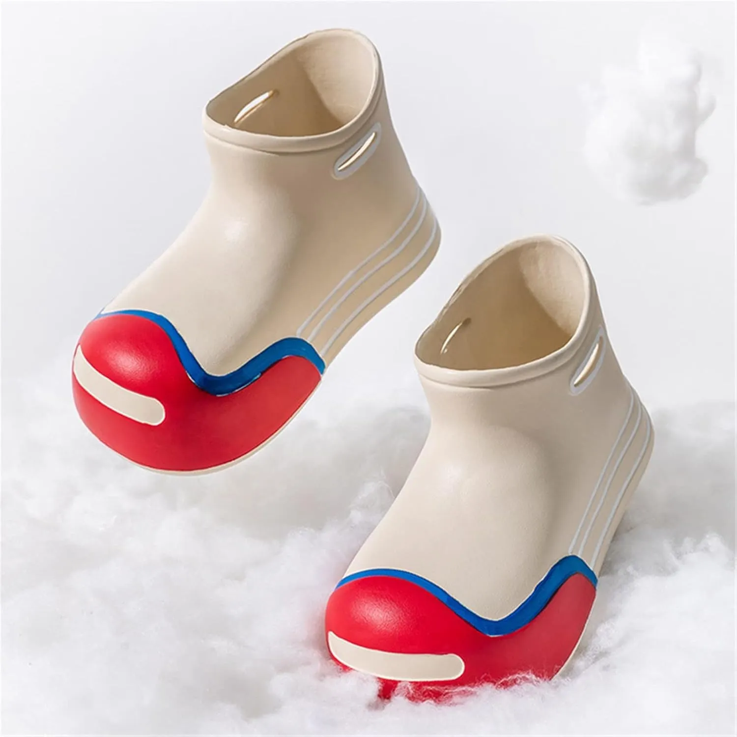 Boys Girls Soft Cute Rain Boots Big Kids Children Rain Boots Portable Comfortable Anti Slip Rainy Girls Leather Shoes