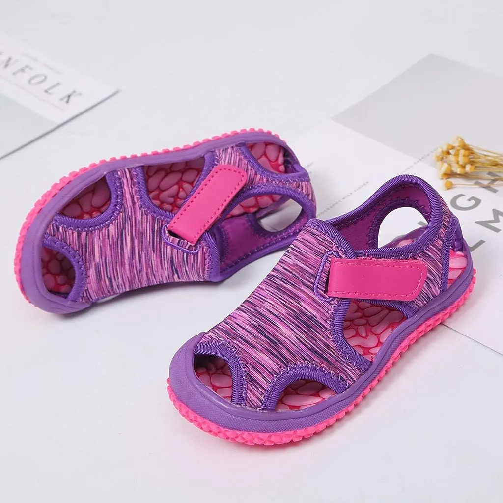 Boys Shoes Size 8 Toddler Summer Child Kids Non-Slip Outdoor Boys Sneakers Sandals Beach Girls N Led Light