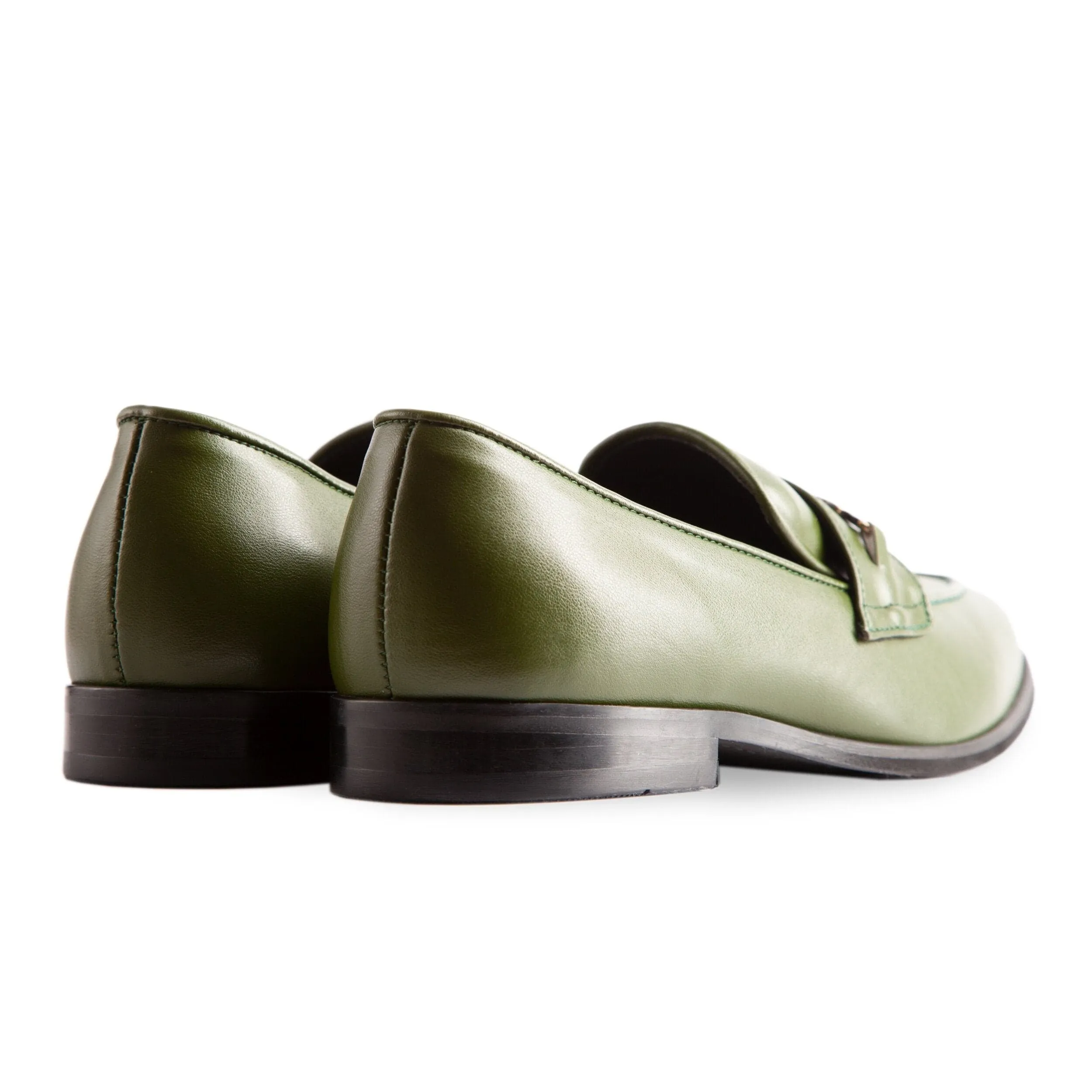 Bridge-Bit Cactus Leather Vegan Loafer | Green