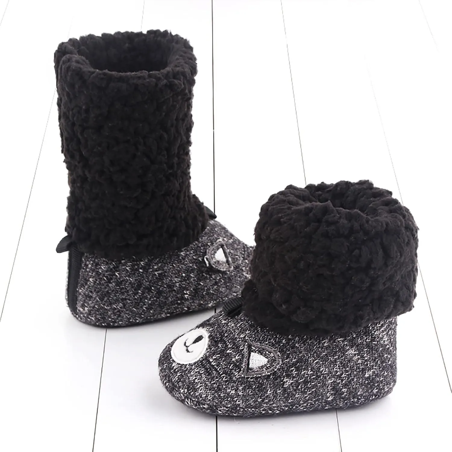 Canvas Shoes for Boys Boots Warm Infant Plush Bandage Baby Winter Shoes Girls Baby Shoes Little Girls Sneakers Size 10