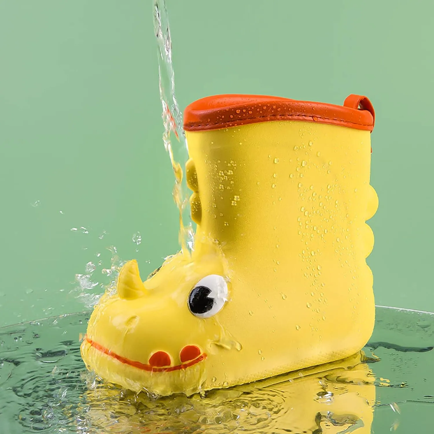 Cartoon Animals Rain Boots Toddler Kids Rain Shoes Childrens Adorable Lightwight Rubber Shoes In Animal Toddler