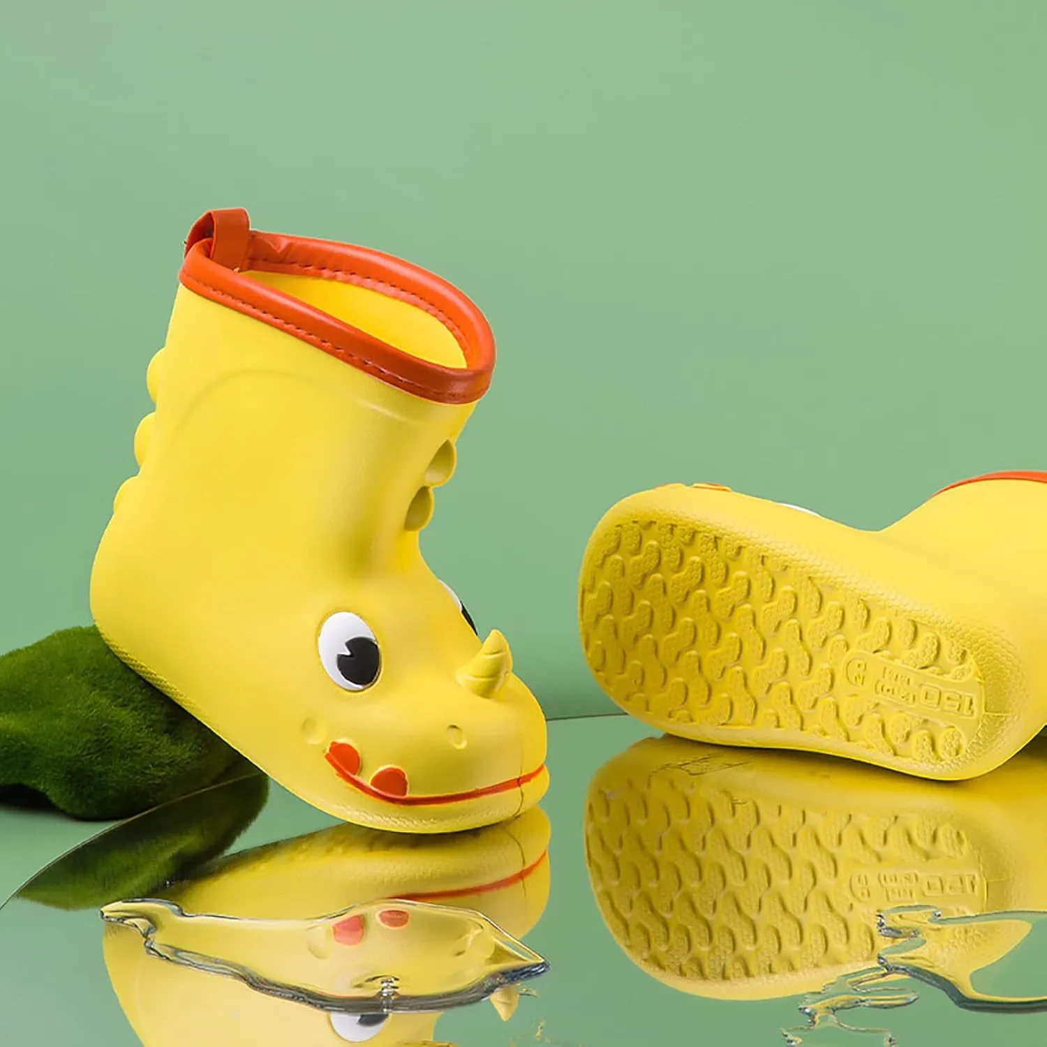 Cartoon Animals Rain Boots Toddler Kids Rain Shoes Childrens Adorable Lightwight Rubber Shoes In Animal Toddler