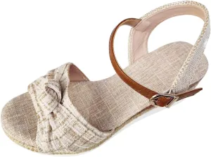 Cathalem Orthopedic Sandals for Women Summer Dressy,Women Walking Slippers with Arch Support Open Toe Platform Beach Casual Slip on Sandals
