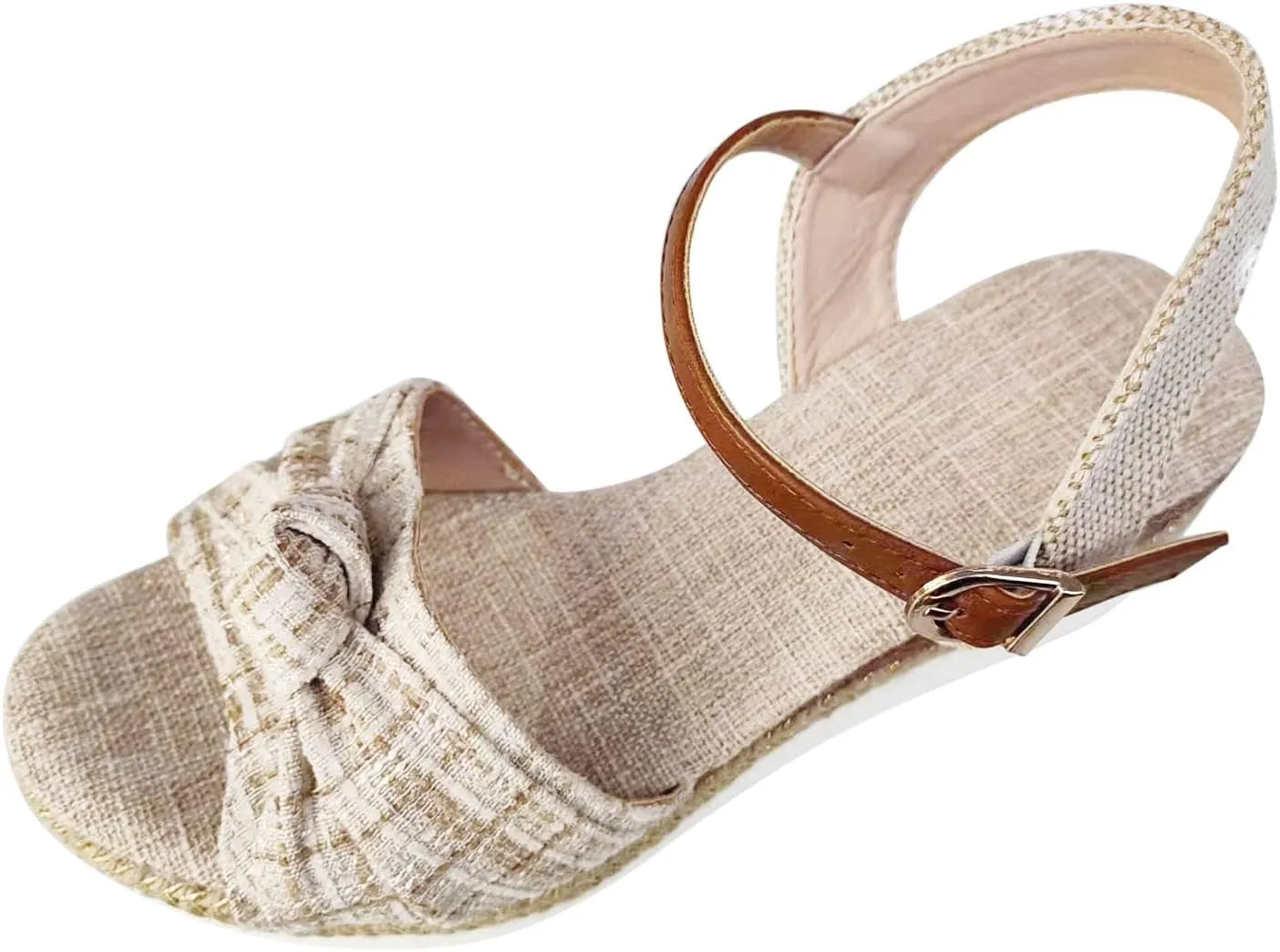 Cathalem Orthopedic Sandals for Women Summer Dressy,Women Walking Slippers with Arch Support Open Toe Platform Beach Casual Slip on Sandals