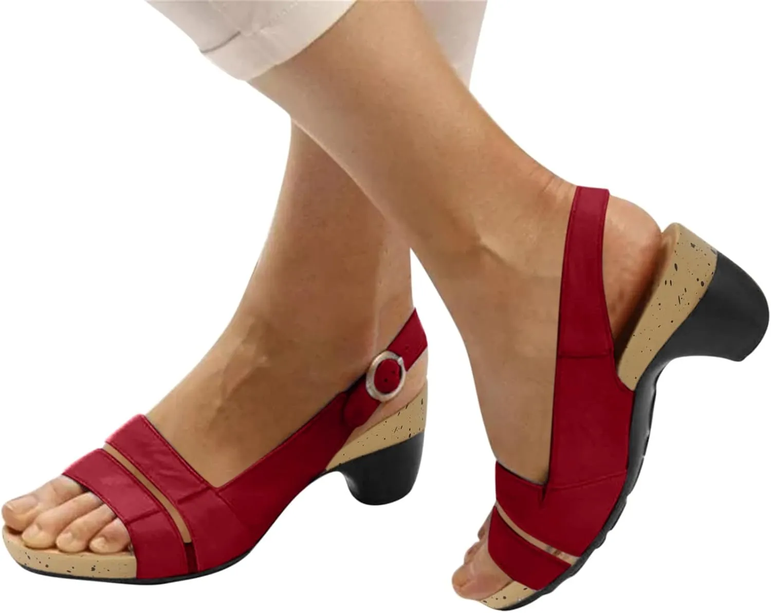 Cathalem Sandals for women 2024 Wide Orthotic Sandals Ultra-Comfy Breathable Sandals Orthopedic Sandals