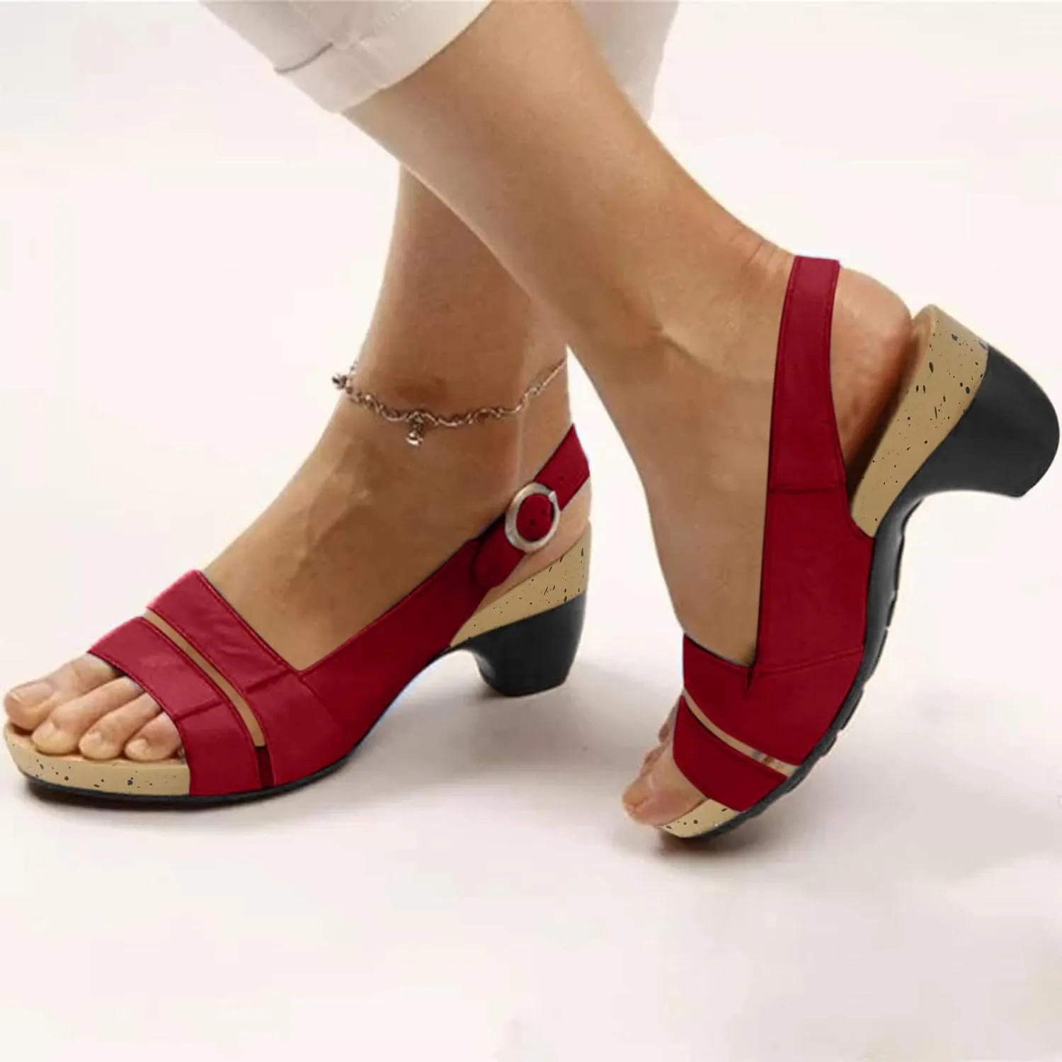 Cathalem Sandals for women 2024 Wide Orthotic Sandals Ultra-Comfy Breathable Sandals Orthopedic Sandals