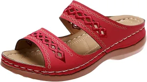 Cathalem Summer Sandals for Women 2024 Dressy Summer Womens Comfortable Walking Sandals Fashion Orthotic Slides