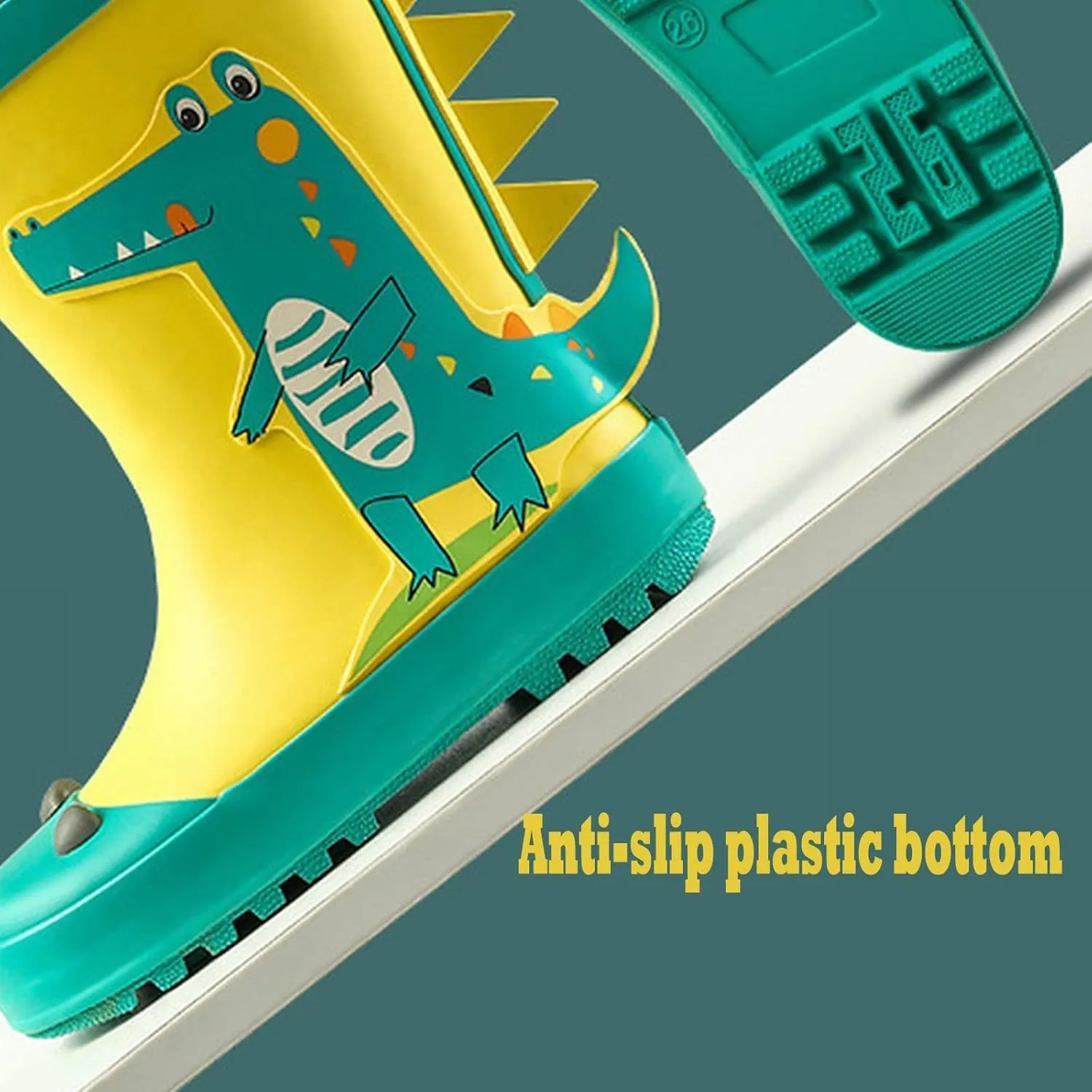 Children Boys Girls Mid Calf Rain Boots aterproof Shoes Kids Adorable Patterns Lightweight Anti Baby Boys Shoes Size 4