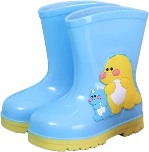 Children Rain Boots Comfortable Wrapped Cartoon Children Rain Shoes Girls High Heel Shoes