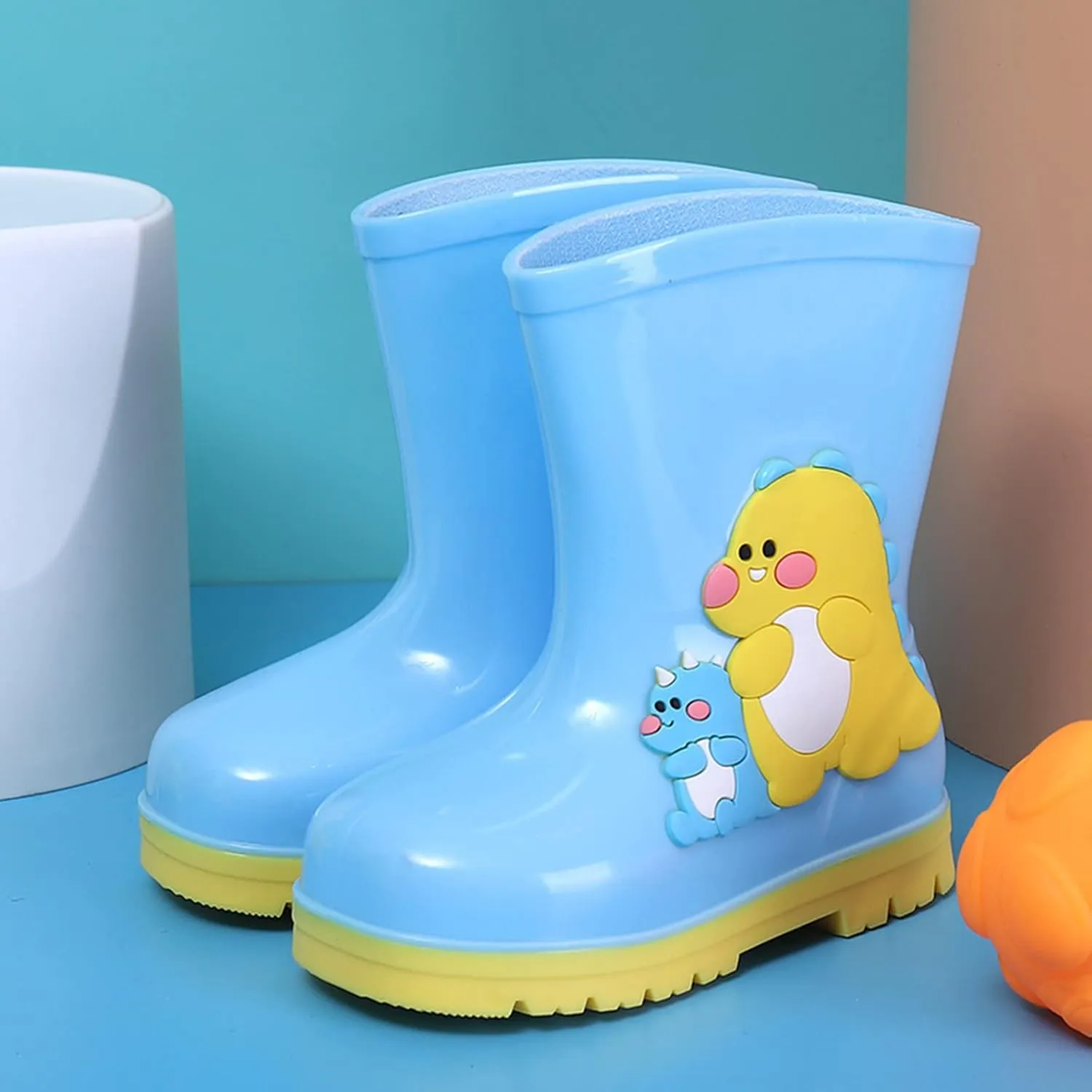 Children Rain Boots Comfortable Wrapped Cartoon Children Rain Shoes Girls High Heel Shoes