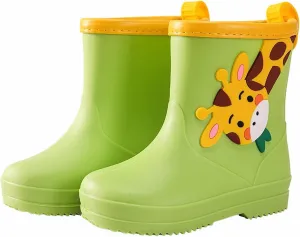 Children's Cute Rain Shoes Boys Girls ellies aterproof artoon Pull On Rainboots Mud Shoes for Boots Baby Girls