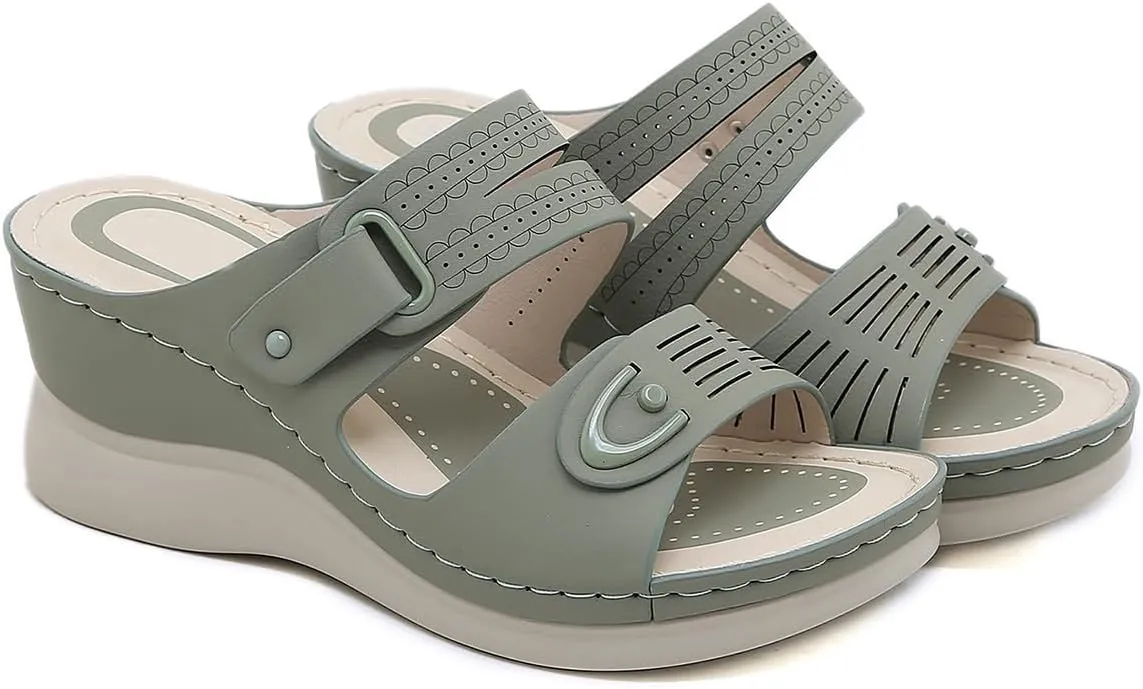 Ciuyurra Women Arch Support Slide Sandals