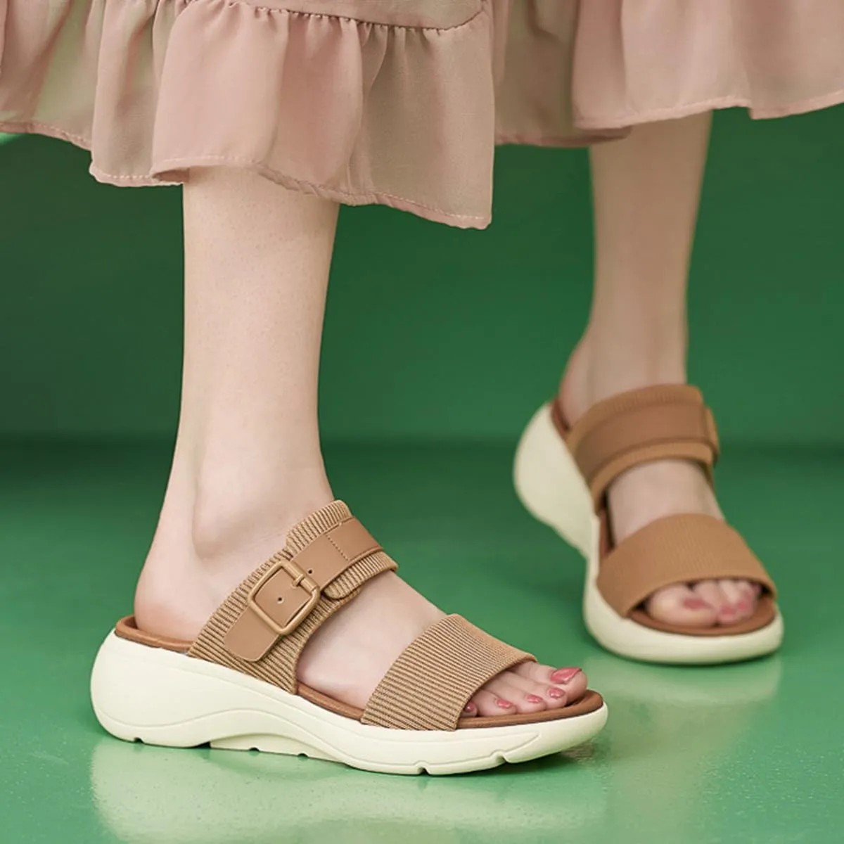 Ciuyurra Women Comfy Flat Slide Sandals