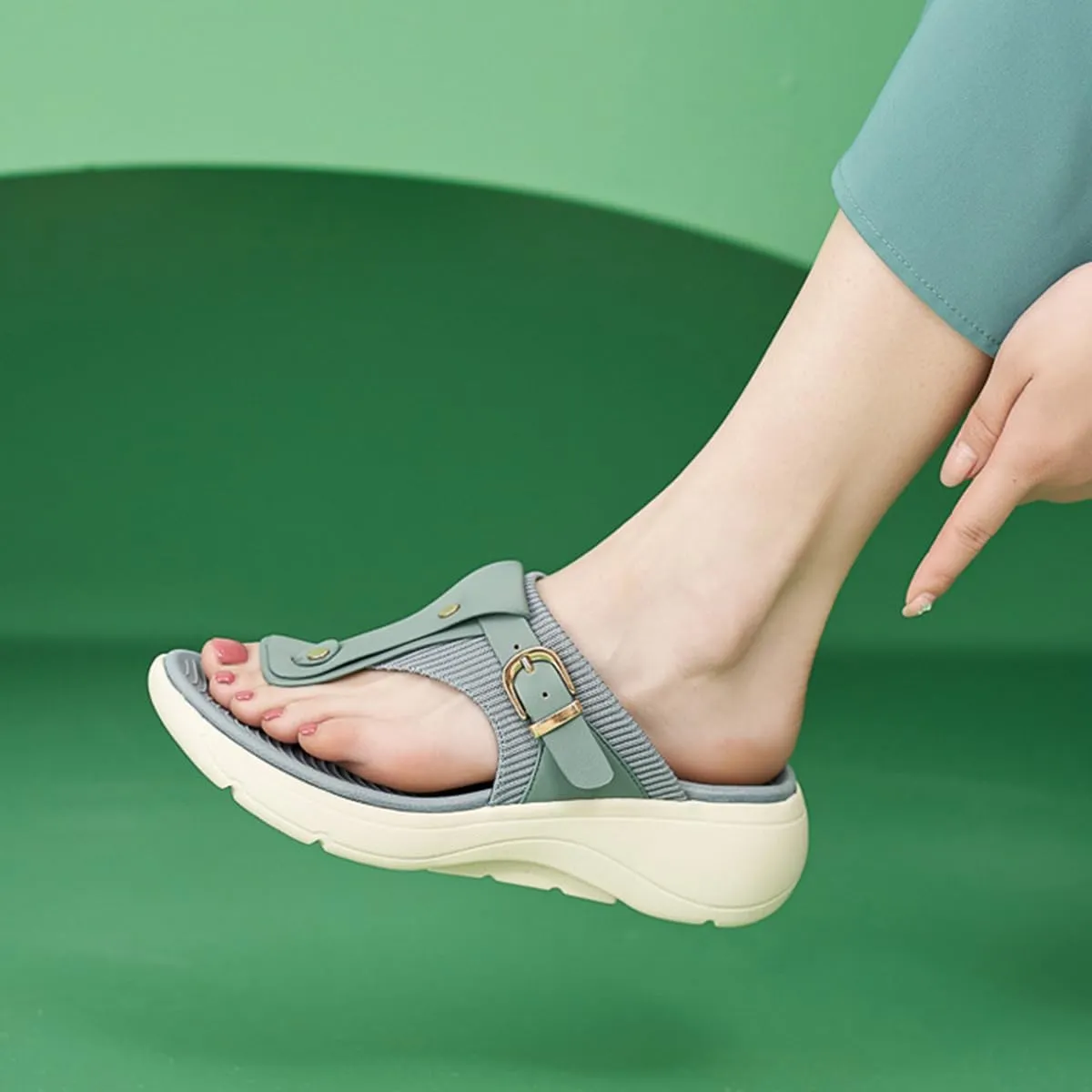 Ciuyurra Women Comfy Flat Slide Sandals