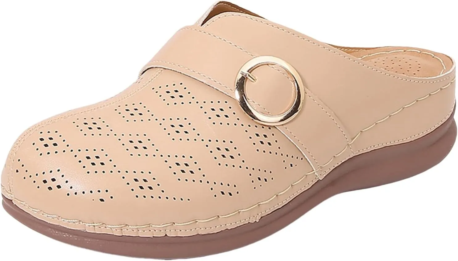 Closed Toe Sandals Women Dressy,Orthopedic Sandals with Arch Support Flip Flops for Women Comfortable Womens Walking Slippers Lightweight Sandals Anti-Slip Casual Sandals Women Dressy Summer Flat