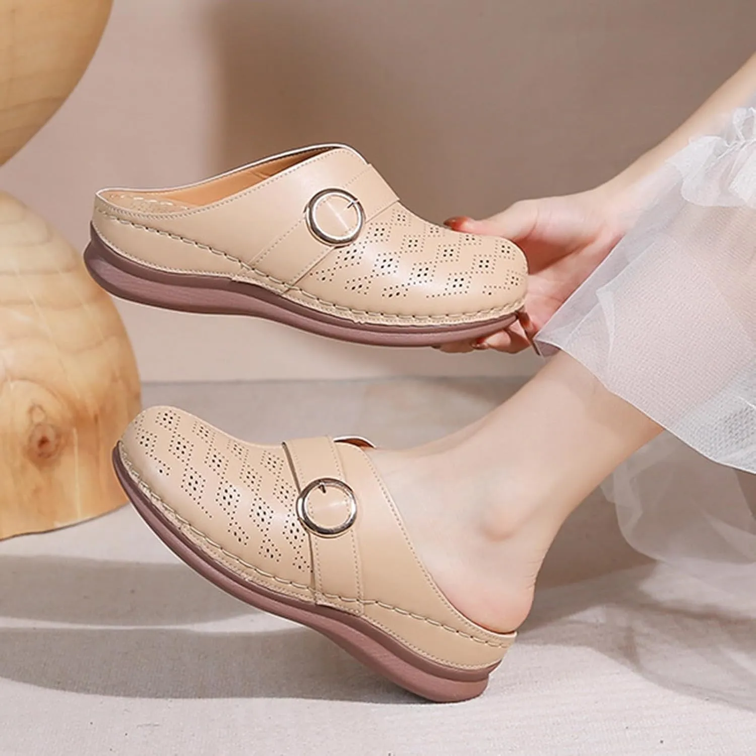 Closed Toe Sandals Women Dressy,Orthopedic Sandals with Arch Support Flip Flops for Women Comfortable Womens Walking Slippers Lightweight Sandals Anti-Slip Casual Sandals Women Dressy Summer Flat