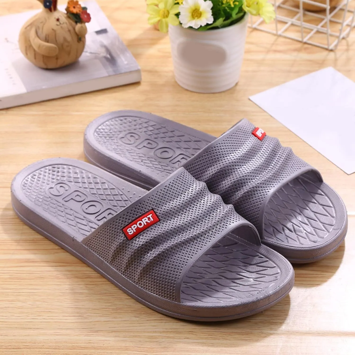 Cloud Slides House Slippers with Arch Support Ultra Comfort Non-Slip Shower Sandals Indoor and Outdoor