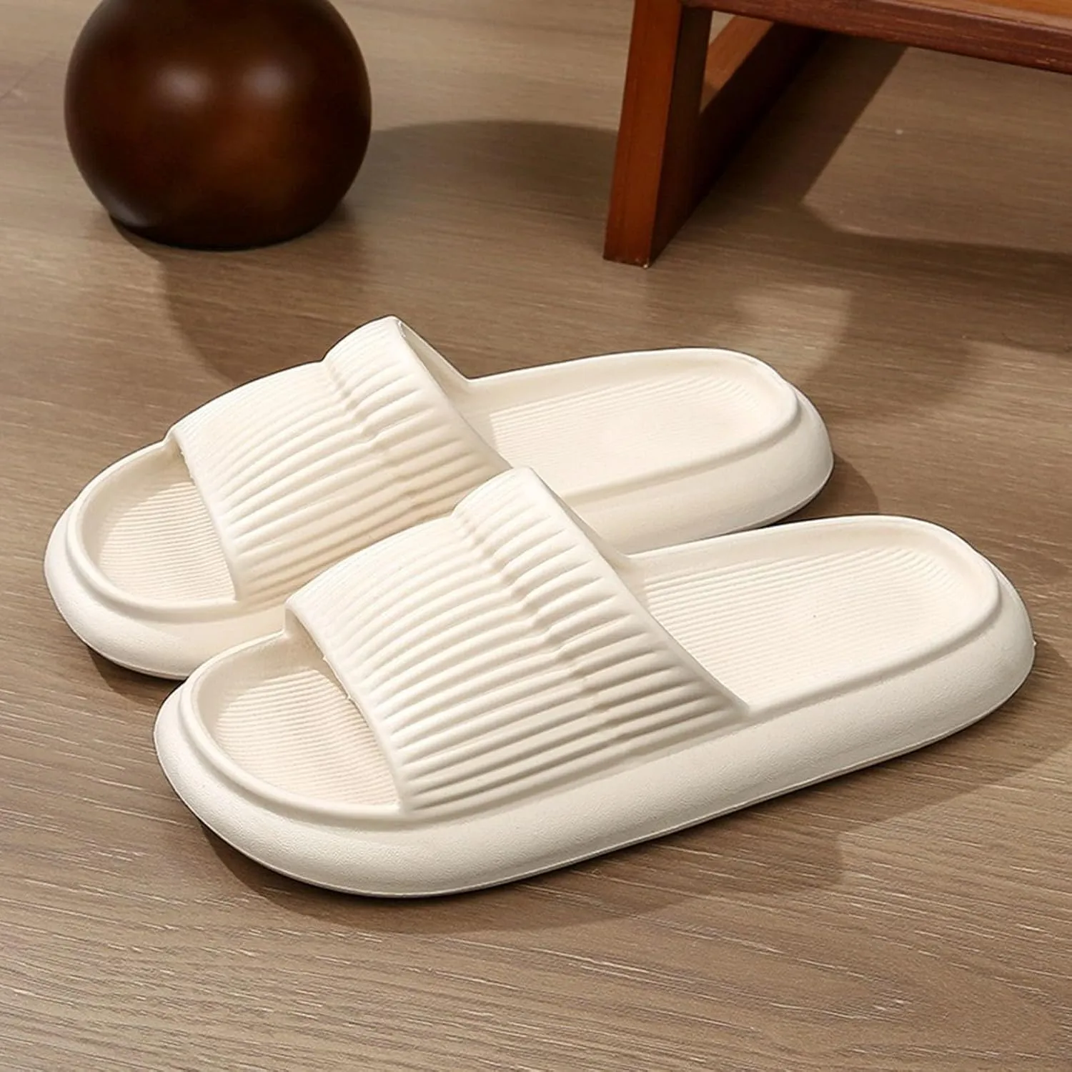 Cloud Slides Slippers with Arch Support for Women Non Slip Quick Drying Bathroom Slippers for Women Men