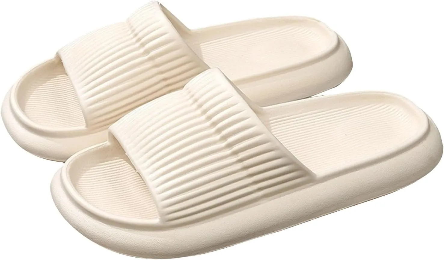 Cloud Slides Slippers with Arch Support for Women Non Slip Quick Drying Bathroom Slippers for Women Men