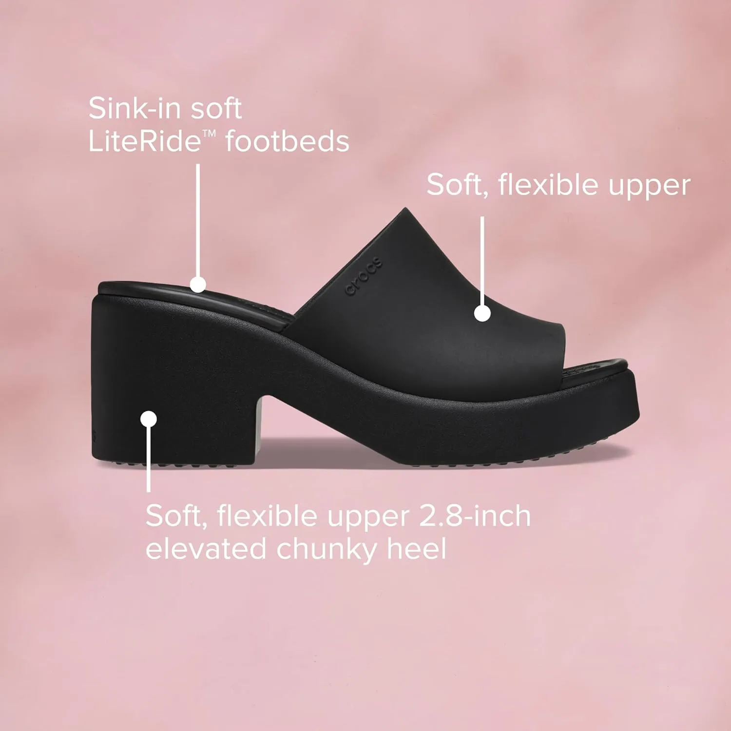 Crocs Women's Brooklyn Slide Heel Heeled Sandal